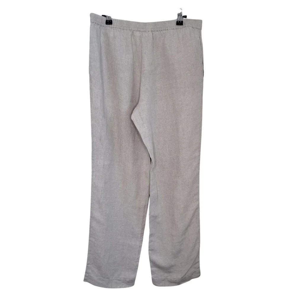 NWT J. Jill Love Linen Flax Straight Leg Pants, S Missy - Picture 3 of 8